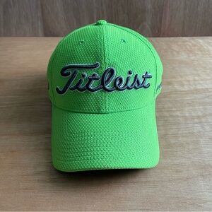 Titleist Foot Joy golf pro V1 performance‎ hat small medium athletic green logo